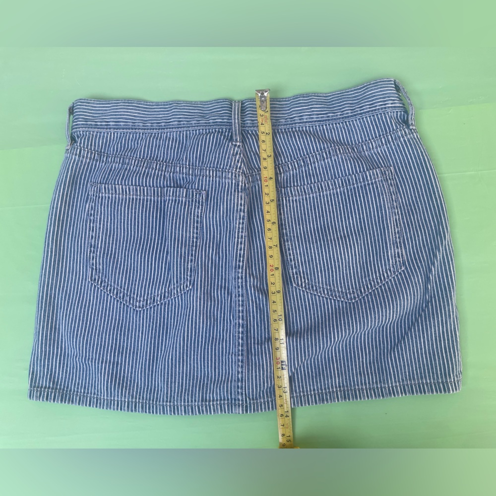 Old Navy Y2K Blue Striped Denim Skirt size 2 new without the tags attached - Picture 12 of 12